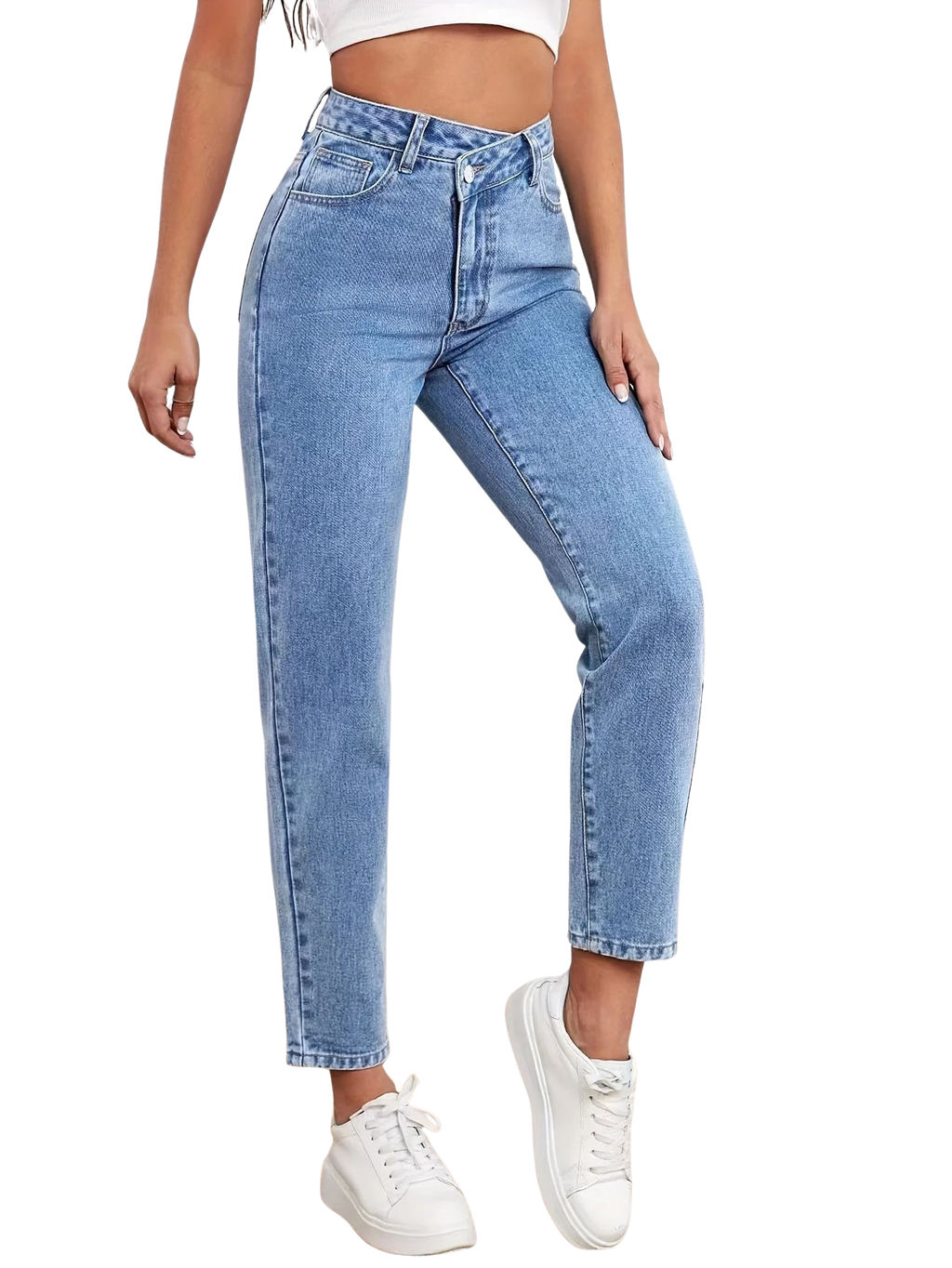 Jeans de Tiro Alto